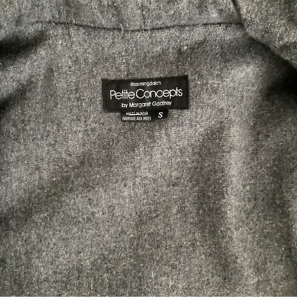 Concept Black Leather Vintage Bomber Jacket Coat Hood S‎ Women Biker Y2K - Picture 5 of 15